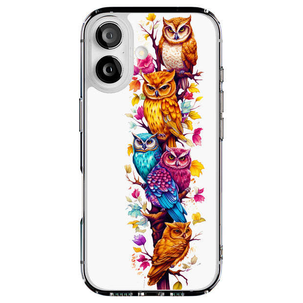 Owls Tree 2 Tough Cases For Apple iPhone (17, 16, 15, 14, 13, 12, 11, X, SE, 8, 7/ Air, Plus, Pro, Max, Mini, XR, XS), Print in USA
