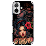 Gothic Girl Tough Cases For Apple iPhone (17, 16, 15, 14, 13, 12, 11, X, SE, 8, 7/ Air, Plus, Pro, Max, Mini, XR, XS), Print in USA