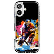 Hockey Grunge Tough Cases For Apple iPhone (17, 16, 15, 14, 13, 12, 11, X, SE, 8, 7/ Air, Plus, Pro, Max, Mini, XR, XS), Print in USA