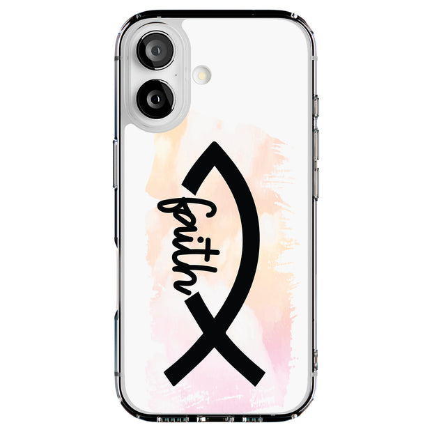 Faith Fish Tough Cases For Apple iPhone (17, 16, 15, 14, 13, 12, 11, X, SE, 8, 7/ Air, Plus, Pro, Max, Mini, XR, XS), Print in USA