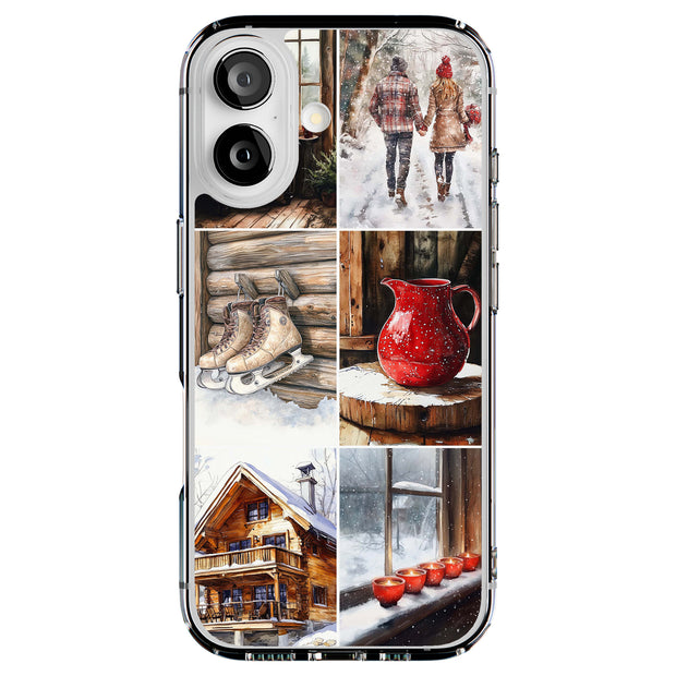 Winter Cabin 1 Tough Cases For Apple iPhone (17, 16, 15, 14, 13, 12, 11, X, SE, 8, 7/ Air, Plus, Pro, Max, Mini, XR, XS), Print in USA