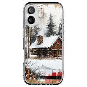 Snow Cabin 1 Tough Cases For Apple iPhone (17, 16, 15, 14, 13, 12, 11, X, SE, 8, 7/ Air, Plus, Pro, Max, Mini, XR, XS), Print in USA