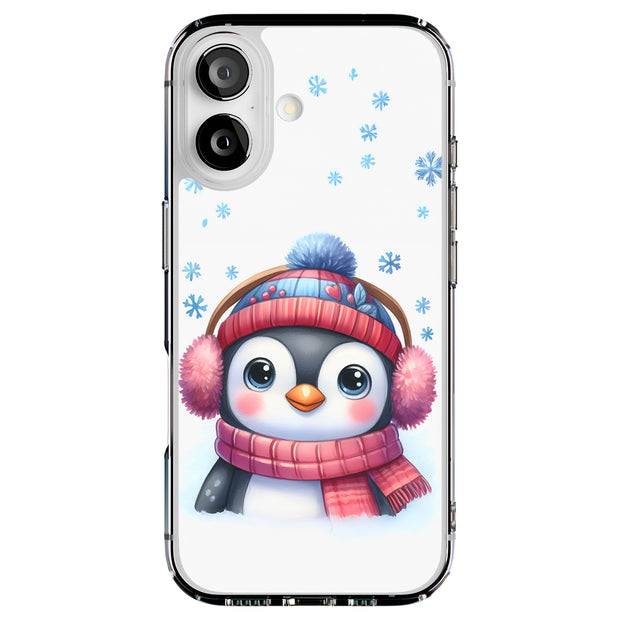Kawaii Penguin Tough Cases For Apple iPhone (17, 16, 15, 14, 13, 12, 11, X, SE, 8, 7/ Air, Plus, Pro, Max, Mini, XR, XS), Print in USA