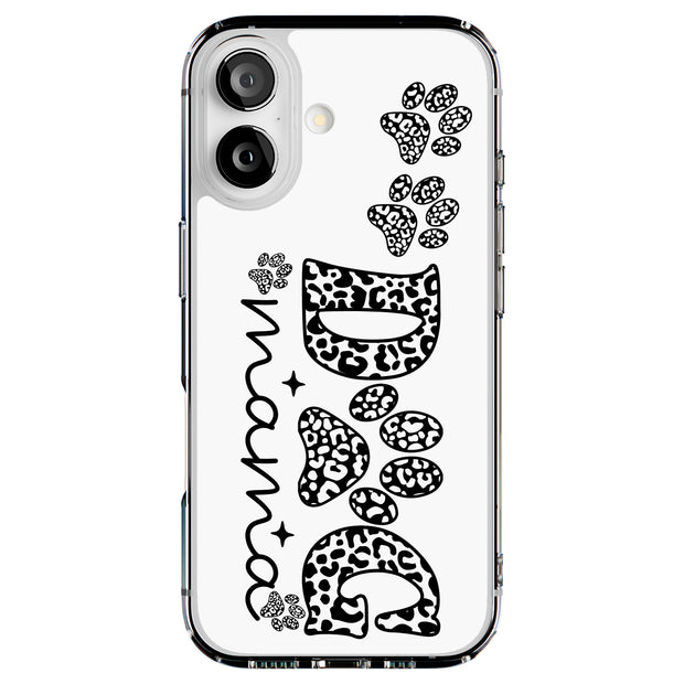 Dog Mama Paws 1 Tough Cases For Apple iPhone (17, 16, 15, 14, 13, 12, 11, X, SE, 8, 7/ Air, Plus, Pro, Max, Mini, XR, XS), Print in USA