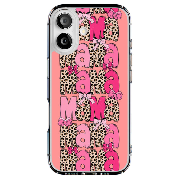 Leopard Mama 1 Tough Cases For Apple iPhone (17, 16, 15, 14, 13, 12, 11, X, SE, 8, 7/ Air, Plus, Pro, Max, Mini, XR, XS), Print in USA