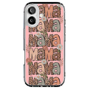 Leopard Mama 2 Tough Cases For Apple iPhone (17, 16, 15, 14, 13, 12, 11, X, SE, 8, 7/ Air, Plus, Pro, Max, Mini, XR, XS), Print in USA