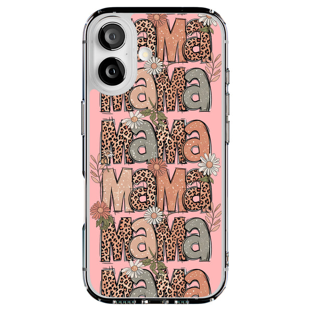 Leopard Mama 2 Tough Cases For Apple iPhone (17, 16, 15, 14, 13, 12, 11, X, SE, 8, 7/ Air, Plus, Pro, Max, Mini, XR, XS), Print in USA