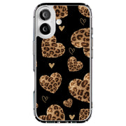 Leopard Hearts Tough Cases For Apple iPhone (17, 16, 15, 14, 13, 12, 11, X, SE, 8, 7/ Air, Plus, Pro, Max, Mini, XR, XS), Print in USA