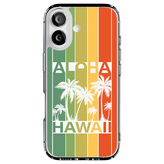 Hawaii Palms Tough Cases For Apple iPhone (17, 16, 15, 14, 13, 12, 11, X, SE, 8, 7/ Air, Plus, Pro, Max, Mini, XR, XS), Print in USA