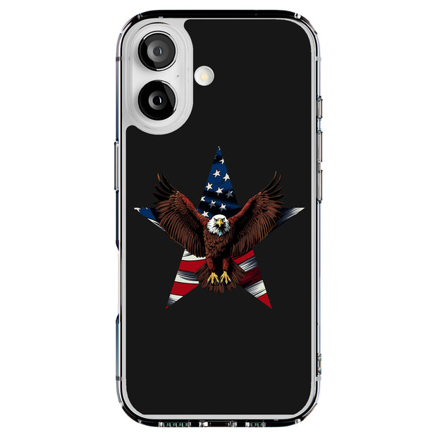 Patriotic Eagle Tough Cases For Apple iPhone (17, 16, 15, 14, 13, 12, 11, X, SE, 8, 7/ Air, Plus, Pro, Max, Mini, XR, XS), Print in USA