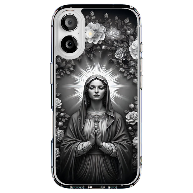 Virgin Mary 4 Tough Cases For Apple iPhone (17, 16, 15, 14, 13, 12, 11, X, SE, 8, 7/ Air, Plus, Pro, Max, Mini, XR, XS), Print in USA