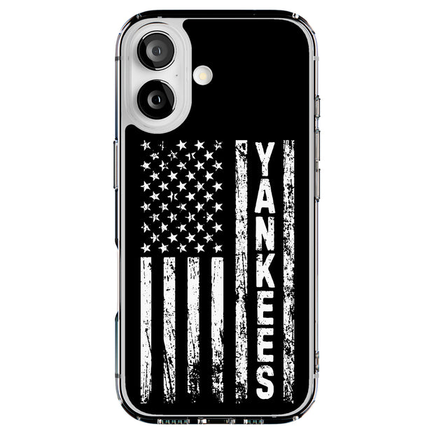 Yankee flag Tough Cases For Apple iPhone (17, 16, 15, 14, 13, 12, 11, X, SE, 8, 7/ Air, Plus, Pro, Max, Mini, XR, XS), Print in USA