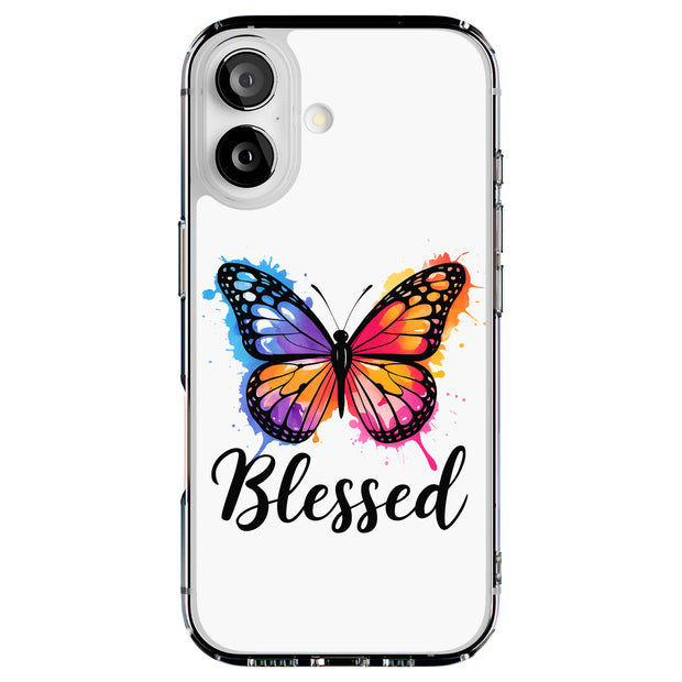 Butterfly Bless Tough Cases For Apple iPhone (17, 16, 15, 14, 13, 12, 11, X, SE, 8, 7/ Air, Plus, Pro, Max, Mini, XR, XS), Print in USA