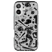 Baseball Icons Tough Cases For Apple iPhone (17, 16, 15, 14, 13, 12, 11, X, SE, 8, 7/ Air, Plus, Pro, Max, Mini, XR, XS), Print in USA