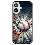 Baseball Smash Tough Cases For Apple iPhone (17, 16, 15, 14, 13, 12, 11, X, SE, 8, 7/ Air, Plus, Pro, Max, Mini, XR, XS), Print in USA