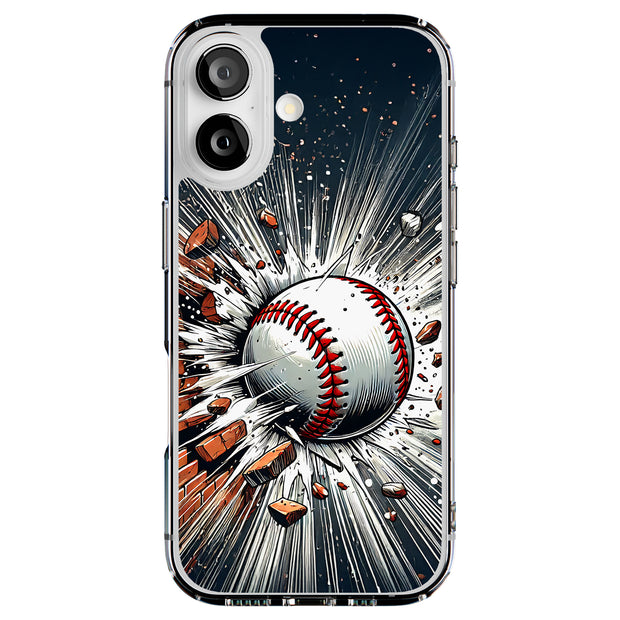 Baseball Smash Tough Cases For Apple iPhone (17, 16, 15, 14, 13, 12, 11, X, SE, 8, 7/ Air, Plus, Pro, Max, Mini, XR, XS), Print in USA