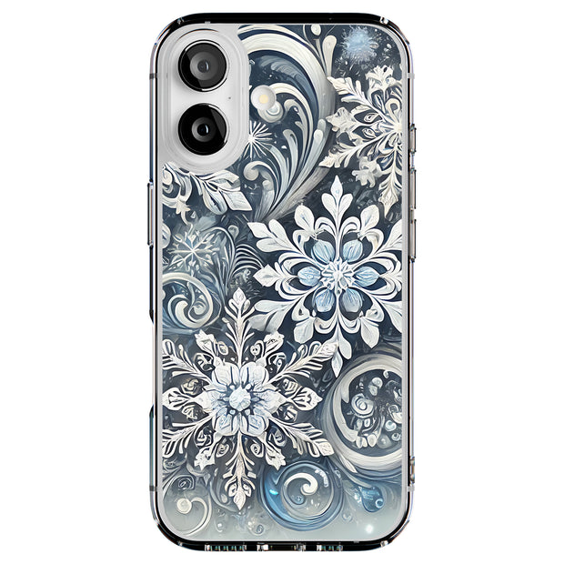 Xmas Snow White Tough Cases For Apple iPhone (17, 16, 15, 14, 13, 12, 11, X, SE, 8, 7/ Air, Plus, Pro, Max, Mini, XR, XS), Print in USA