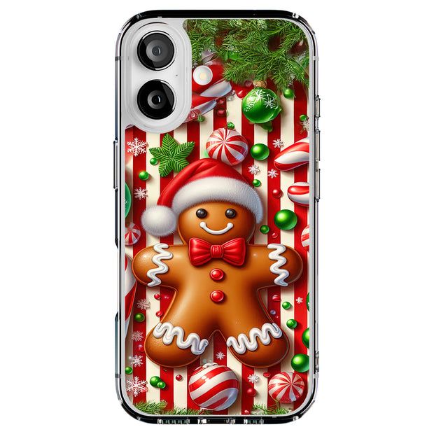 Gingerbreadman Tough Cases For Apple iPhone (17, 16, 15, 14, 13, 12, 11, X, SE, 8, 7/ Air, Plus, Pro, Max, Mini, XR, XS), Print in USA