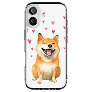 Shiba Inu Love Tough Cases For Apple iPhone (17, 16, 15, 14, 13, 12, 11, X, SE, 8, 7/ Air, Plus, Pro, Max, Mini, XR, XS), Print in USA