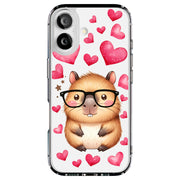 Capybara Love Tough Cases For Apple iPhone (17, 16, 15, 14, 13, 12, 11, X, SE, 8, 7/ Air, Plus, Pro, Max, Mini, XR, XS), Print in USA