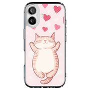 Cute Sleepy Cat Tough Cases For Apple iPhone (17, 16, 15, 14, 13, 12, 11, X, SE, 8, 7/ Air, Plus, Pro, Max, Mini, XR, XS), Print in USA