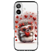 Cute Hedgehog Tough Cases For Apple iPhone (17, 16, 15, 14, 13, 12, 11, X, SE, 8, 7/ Air, Plus, Pro, Max, Mini, XR, XS), Print in USA