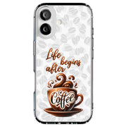 Coffee Life Tough Cases For Apple iPhone (17, 16, 15, 14, 13, 12, 11, X, SE, 8, 7/ Air, Plus, Pro, Max, Mini, XR, XS), Print in USA