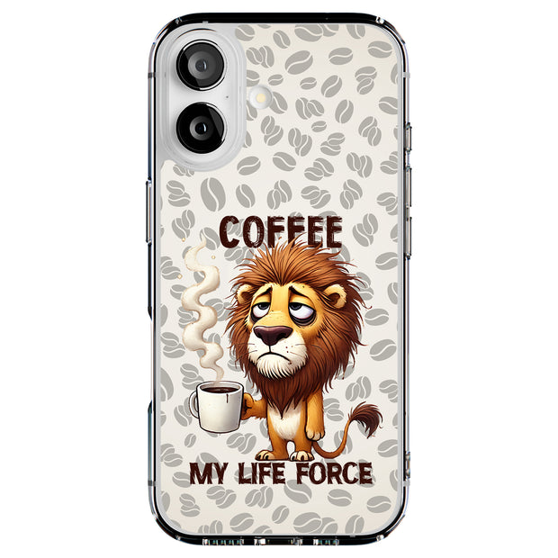 Coffee My Force Tough Cases For Apple iPhone (17, 16, 15, 14, 13, 12, 11, X, SE, 8, 7/ Air, Plus, Pro, Max, Mini, XR, XS), Print in USA