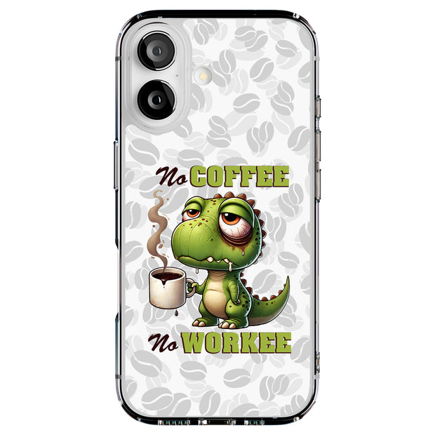 No Work Coffee Tough Cases For Apple iPhone (17, 16, 15, 14, 13, 12, 11, X, SE, 8, 7/ Air, Plus, Pro, Max, Mini, XR, XS), Print in USA