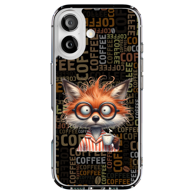 Need Coffee Fox Tough Cases For Apple iPhone (17, 16, 15, 14, 13, 12, 11, X, SE, 8, 7/ Air, Plus, Pro, Max, Mini, XR, XS), Print in USA