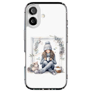 Winter Girl Tough Cases For Apple iPhone (17, 16, 15, 14, 13, 12, 11, X, SE, 8, 7/ Air, Plus, Pro, Max, Mini, XR, XS), Print in USA