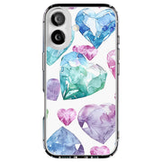 Heart Diamond 1 Tough Cases For Apple iPhone (17, 16, 15, 14, 13, 12, 11, X, SE, 8, 7/ Air, Plus, Pro, Max, Mini, XR, XS), Print in USA