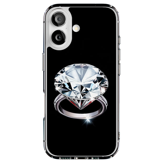 Diamond Ring 1 Tough Cases For Apple iPhone (17, 16, 15, 14, 13, 12, 11, X, SE, 8, 7/ Air, Plus, Pro, Max, Mini, XR, XS), Print in USA