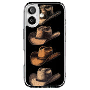 Cowboy Hats 1 Tough Cases For Apple iPhone (17, 16, 15, 14, 13, 12, 11, X, SE, 8, 7/ Air, Plus, Pro, Max, Mini, XR, XS), Print in USA