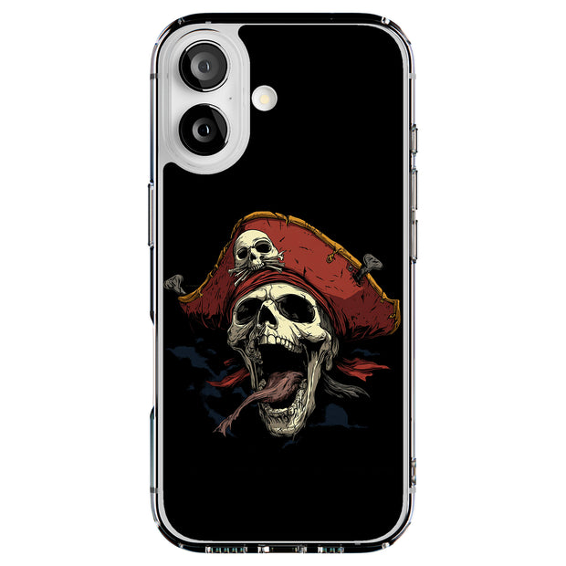 Pirate Skull 1 Tough Cases For Apple iPhone (17, 16, 15, 14, 13, 12, 11, X, SE, 8, 7/ Air, Plus, Pro, Max, Mini, XR, XS), Print in USA