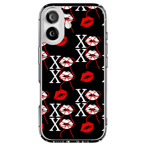 Valentine XOXO Tough Cases For Apple iPhone (17, 16, 15, 14, 13, 12, 11, X, SE, 8, 7/ Air, Plus, Pro, Max, Mini, XR, XS), Print in USA