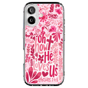 How He Loves Us Tough Cases For Apple iPhone (17, 16, 15, 14, 13, 12, 11, X, SE, 8, 7/ Air, Plus, Pro, Max, Mini, XR, XS), Print in USA