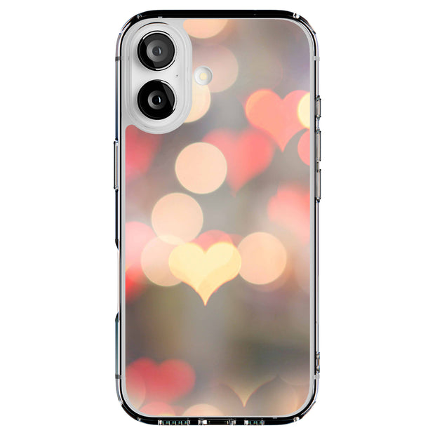 Blurry Hearts Tough Cases For Apple iPhone (17, 16, 15, 14, 13, 12, 11, X, SE, 8, 7/ Air, Plus, Pro, Max, Mini, XR, XS), Print in USA