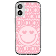 Smile Pink XO Tough Cases For Apple iPhone (17, 16, 15, 14, 13, 12, 11, X, SE, 8, 7/ Air, Plus, Pro, Max, Mini, XR, XS), Print in USA
