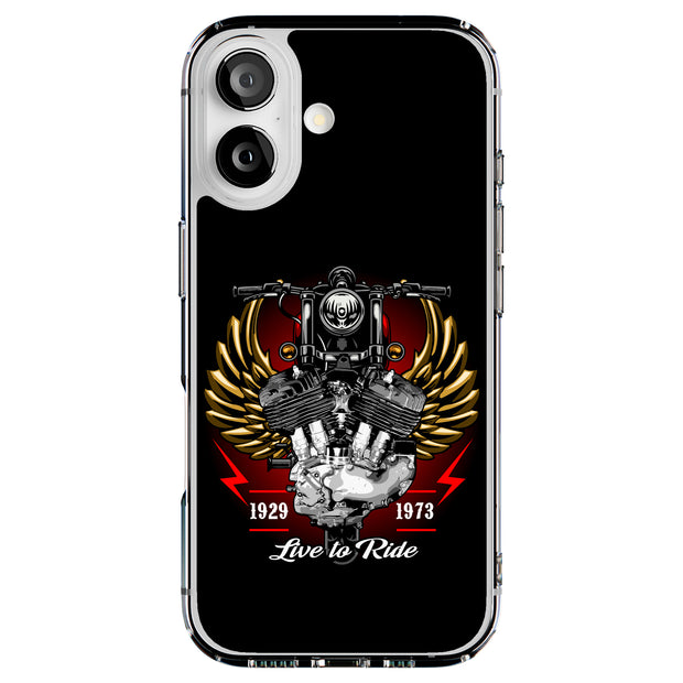 Old Motorbike 3 Tough Cases For Apple iPhone (17, 16, 15, 14, 13, 12, 11, X, SE, 8, 7/ Air, Plus, Pro, Max, Mini, XR, XS), Print in USA