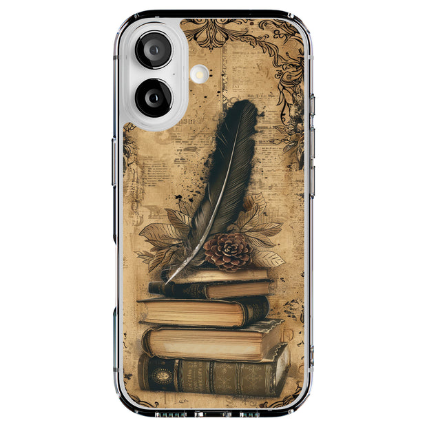 Vintage Paper B Tough Cases For Apple iPhone (17, 16, 15, 14, 13, 12, 11, X, SE, 8, 7/ Air, Plus, Pro, Max, Mini, XR, XS), Print in USA