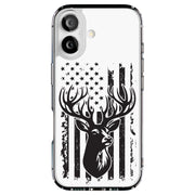 USA Flag Deer 3 Tough Cases For Apple iPhone (17, 16, 15, 14, 13, 12, 11, X, SE, 8, 7/ Air, Plus, Pro, Max, Mini, XR, XS), Print in USA