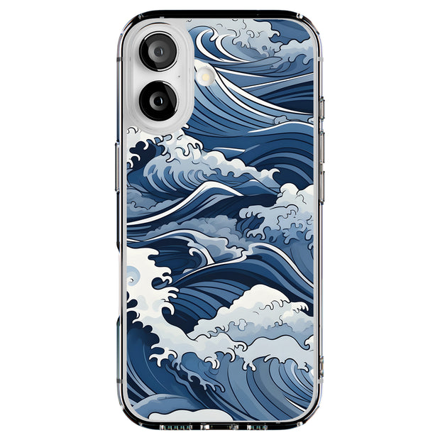 Japanese Wave 1 Tough Cases For Apple iPhone (17, 16, 15, 14, 13, 12, 11, X, SE, 8, 7/ Air, Plus, Pro, Max, Mini, XR, XS), Print in USA