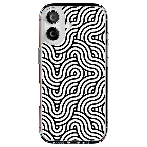 Japan Geo Waves Tough Cases For Apple iPhone (17, 16, 15, 14, 13, 12, 11, X, SE, 8, 7/ Air, Plus, Pro, Max, Mini, XR, XS), Print in USA
