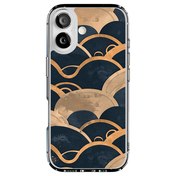 Japanese Wave 3 Tough Cases For Apple iPhone (17, 16, 15, 14, 13, 12, 11, X, SE, 8, 7/ Air, Plus, Pro, Max, Mini, XR, XS), Print in USA
