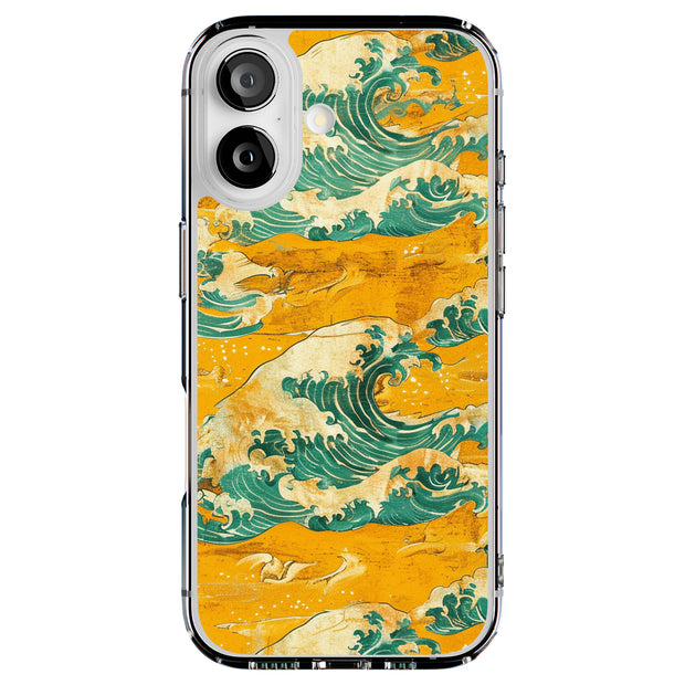 Japanese Wave 5 Tough Cases For Apple iPhone (17, 16, 15, 14, 13, 12, 11, X, SE, 8, 7/ Air, Plus, Pro, Max, Mini, XR, XS), Print in USA