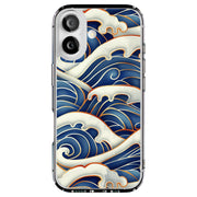 Japanese Wave 6 Tough Cases For Apple iPhone (17, 16, 15, 14, 13, 12, 11, X, SE, 8, 7/ Air, Plus, Pro, Max, Mini, XR, XS), Print in USA
