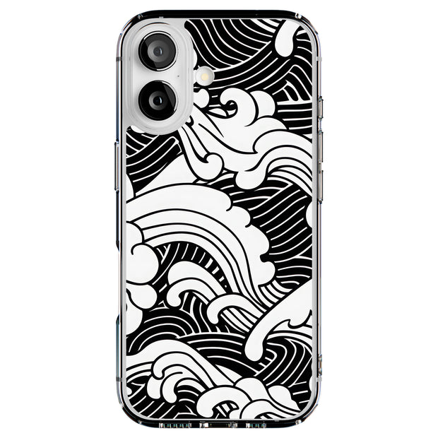 Japanese Wave 9 Tough Cases For Apple iPhone (17, 16, 15, 14, 13, 12, 11, X, SE, 8, 7/ Air, Plus, Pro, Max, Mini, XR, XS), Print in USA