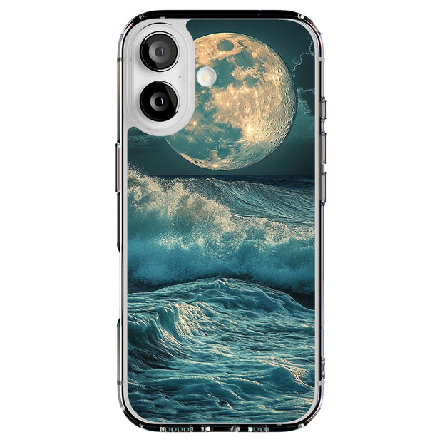 Star Moon Wave1 Tough Cases For Apple iPhone (17, 16, 15, 14, 13, 12, 11, X, SE, 8, 7/ Air, Plus, Pro, Max, Mini, XR, XS), Print in USA