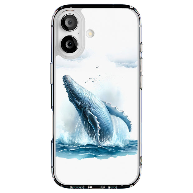 Humpback Whale2 Tough Cases For Apple iPhone (17, 16, 15, 14, 13, 12, 11, X, SE, 8, 7/ Air, Plus, Pro, Max, Mini, XR, XS), Print in USA